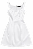 Sissy Boy Mini Dress With A Scoop Neckline In Ivory