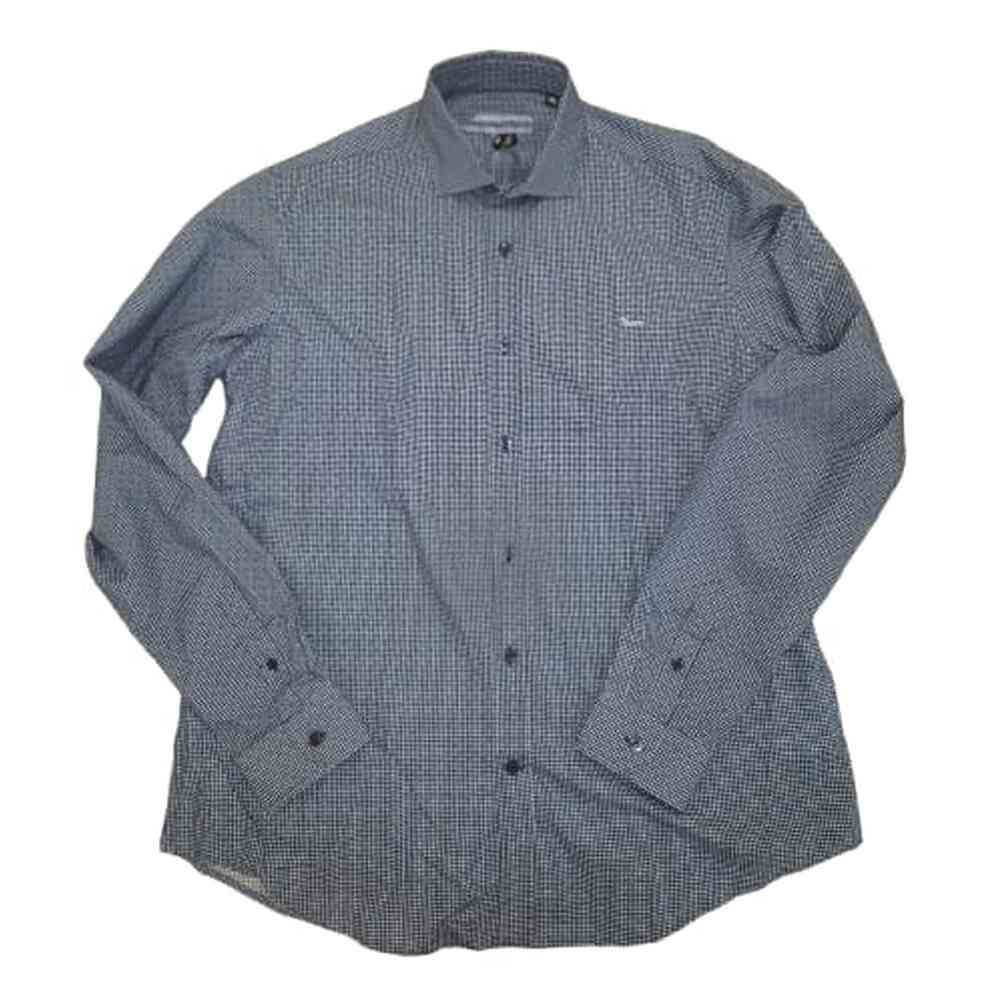 Harmont & Blaine Mens Printed Shirt In Dark Blue
