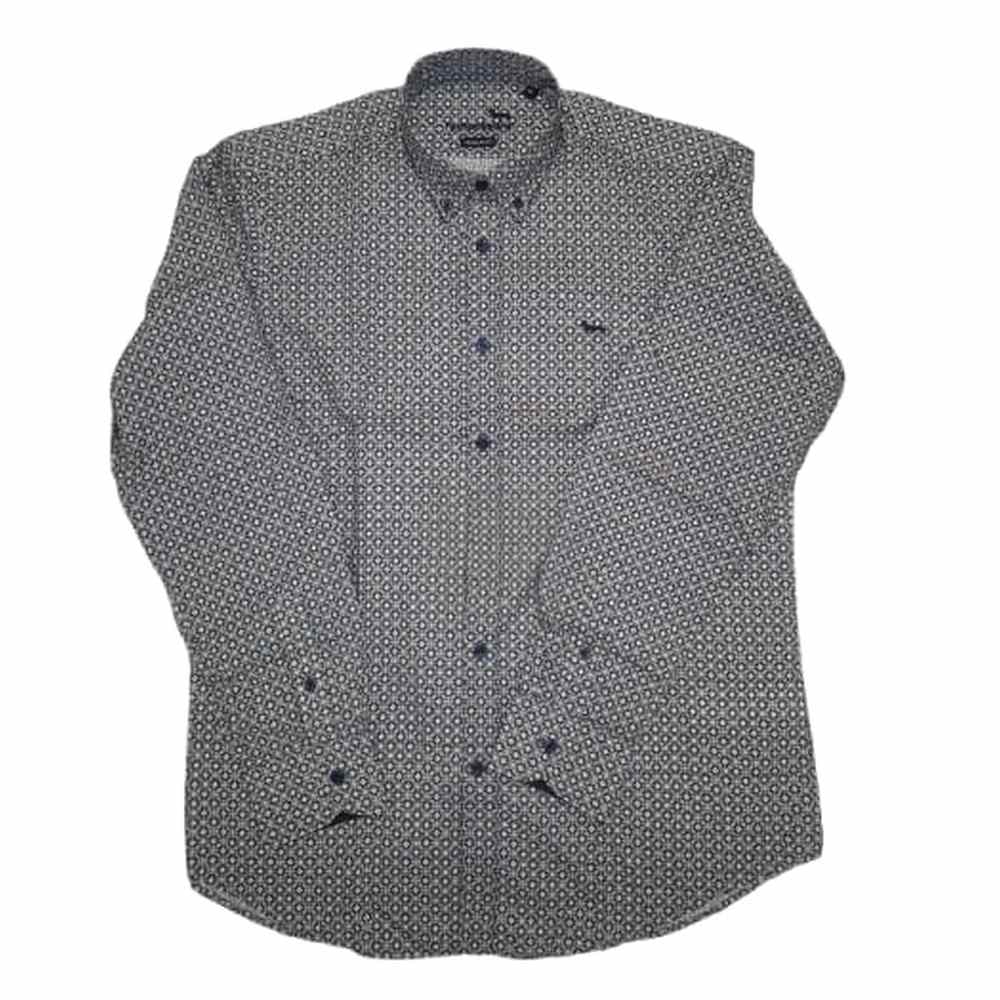 Harmont & Blaine Mens Printed Shirt In Stone
