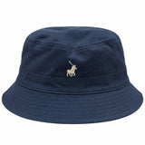 Polo Reversible Stripe Bucket Hat In Navy