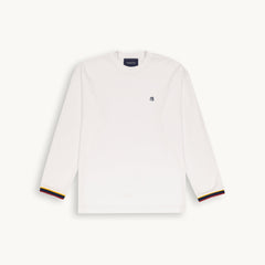 Tshepo Jeans Flag Cuff Ls T-Shirt Monarch White