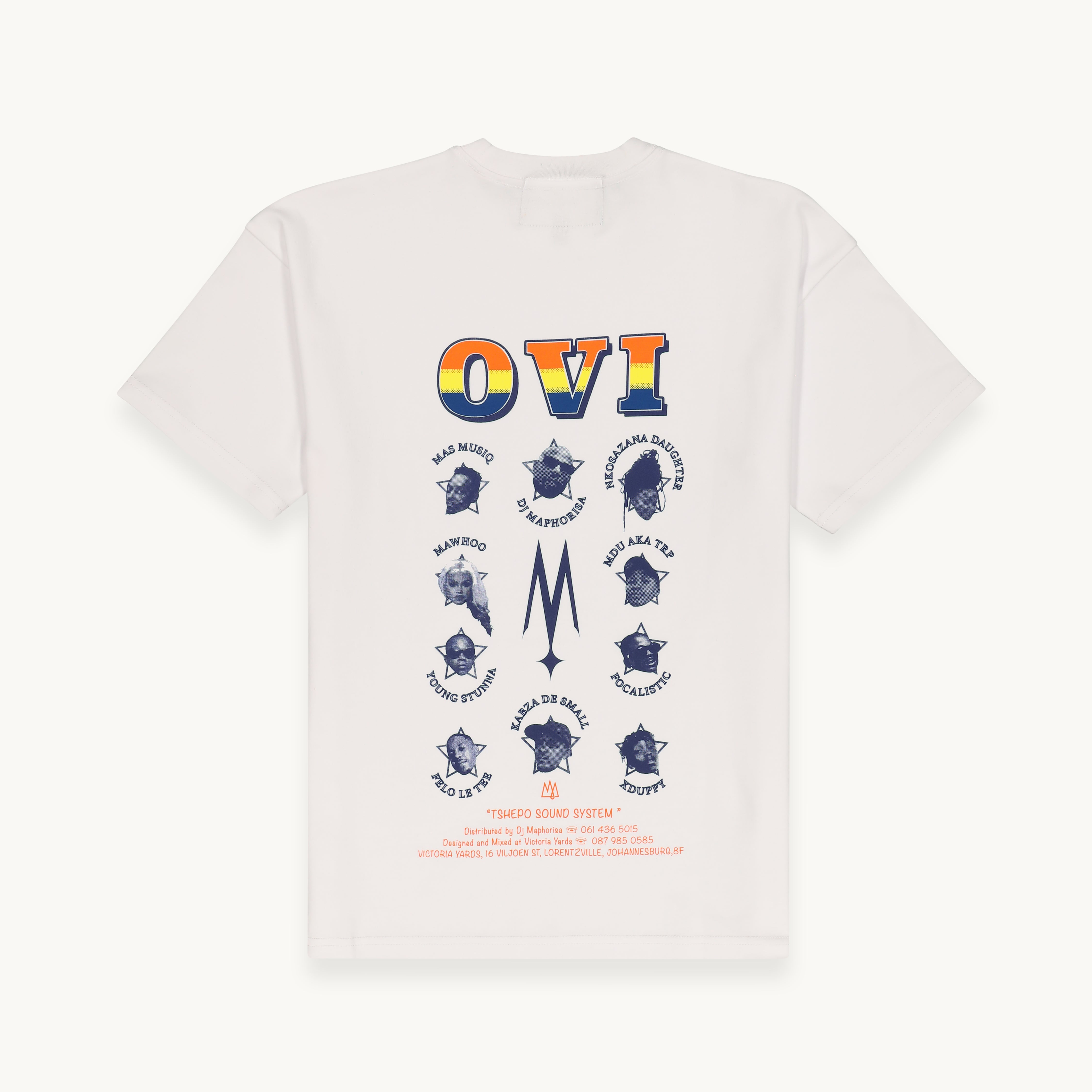 Tshepo Jeans Unisex Ovi Sound System T-Shirt In White