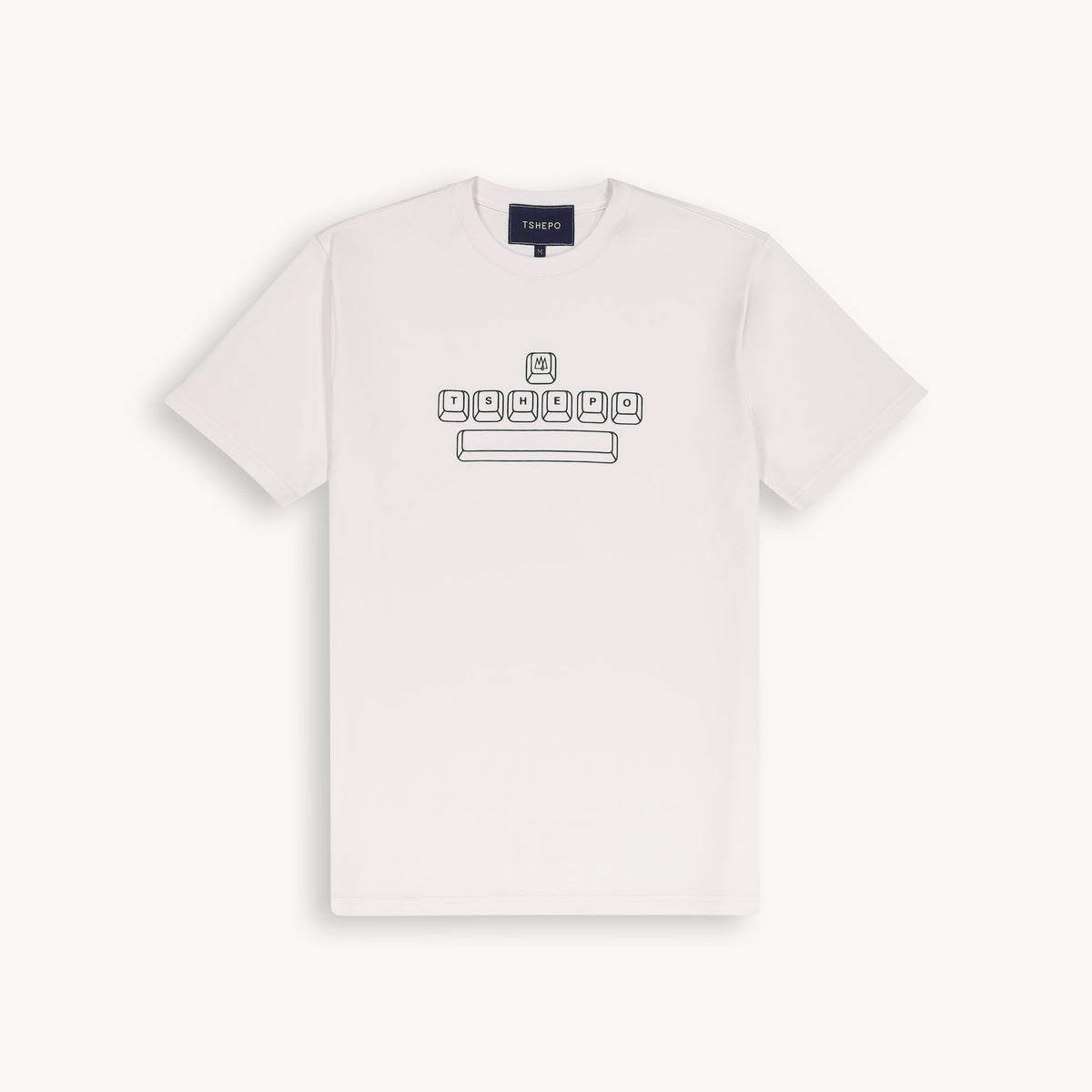 Tshepo Jeans Unisex Typewriter T-Shirt In White