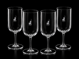 Polo White Wine Glasses 4 Piece Set In Transparent