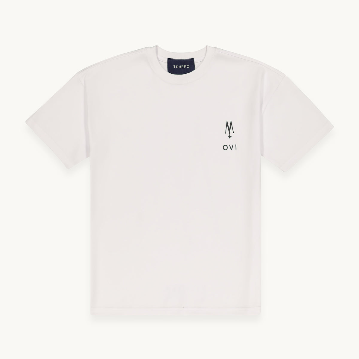 Tshepo Jeans Unsiex Ovi Logo T-Shirt In White