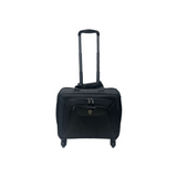 Work Mate Nylon Laptop Trolley Spinner Case In Black