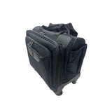 Work Mate Nylon Laptop Trolley Spinner Case In Black