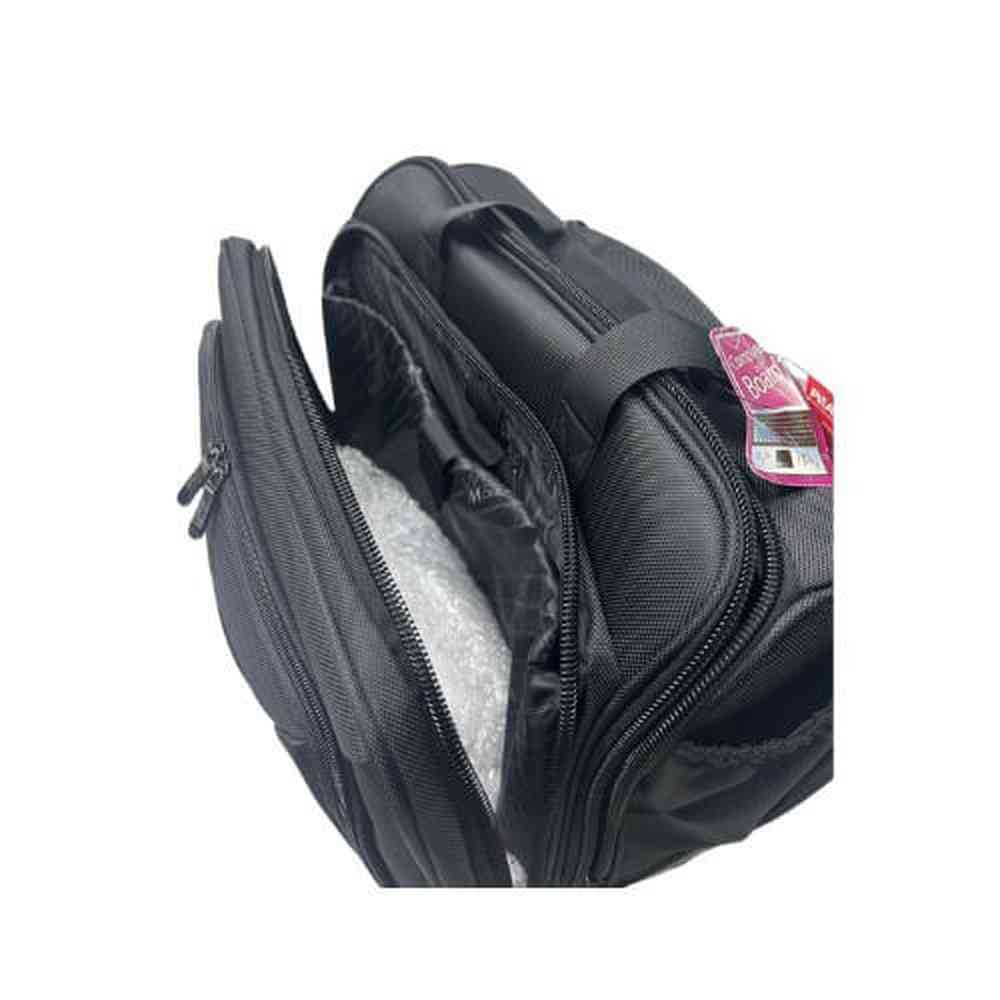 Work Mate Nylon Laptop Trolley Spinner Case In Black