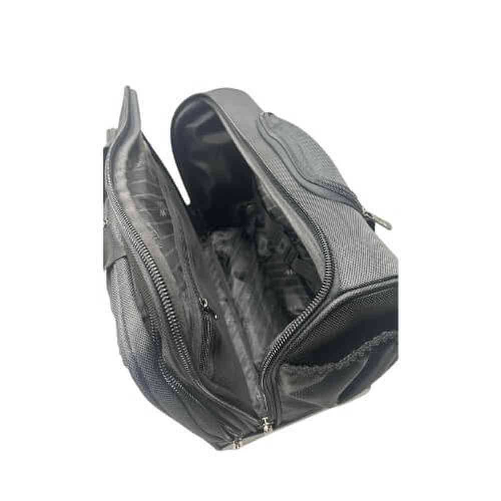Work Mate Nylon Laptop Trolley Spinner Case In Black