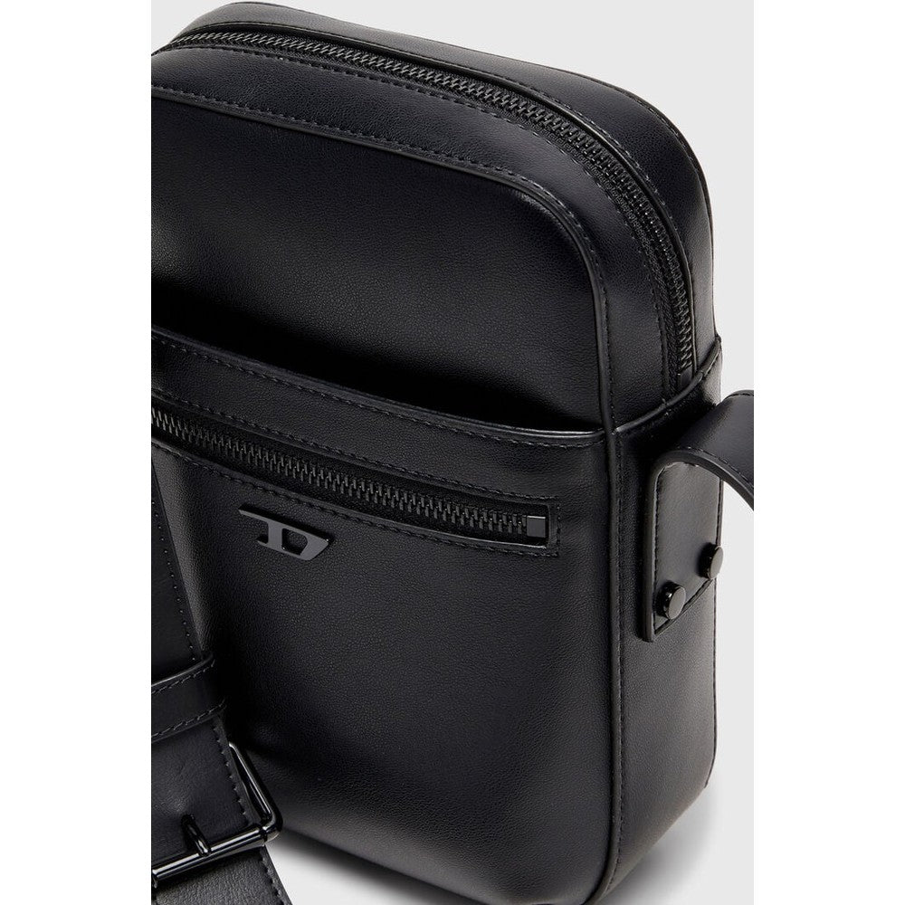 Diesel Mens Rivet D Crossbody Bag In Black