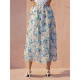 Stella Morgan Ladies Skirt In Light Blue