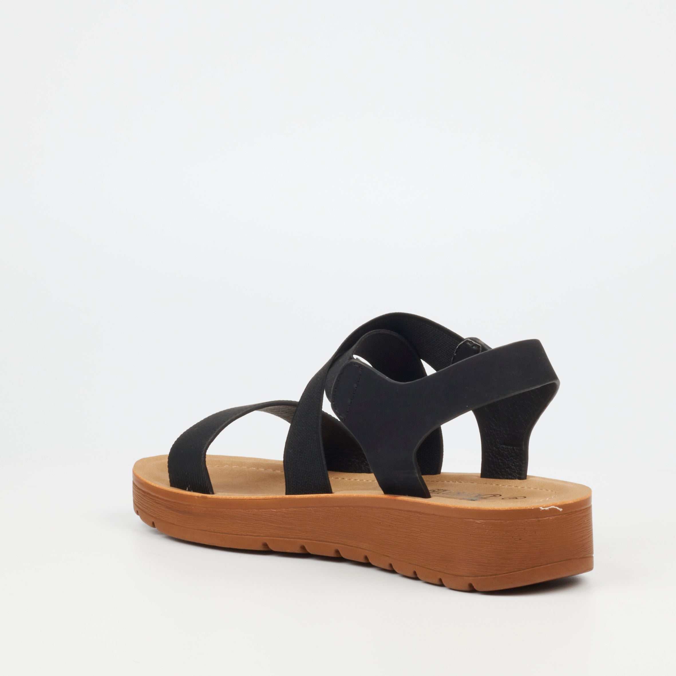 Butterfly Feet Ladies Xara 6 Black Sandals