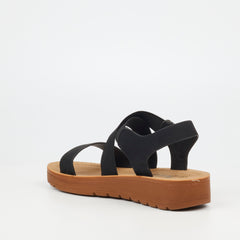 Butterfly Feet Ladies Xara 6 Black Sandals