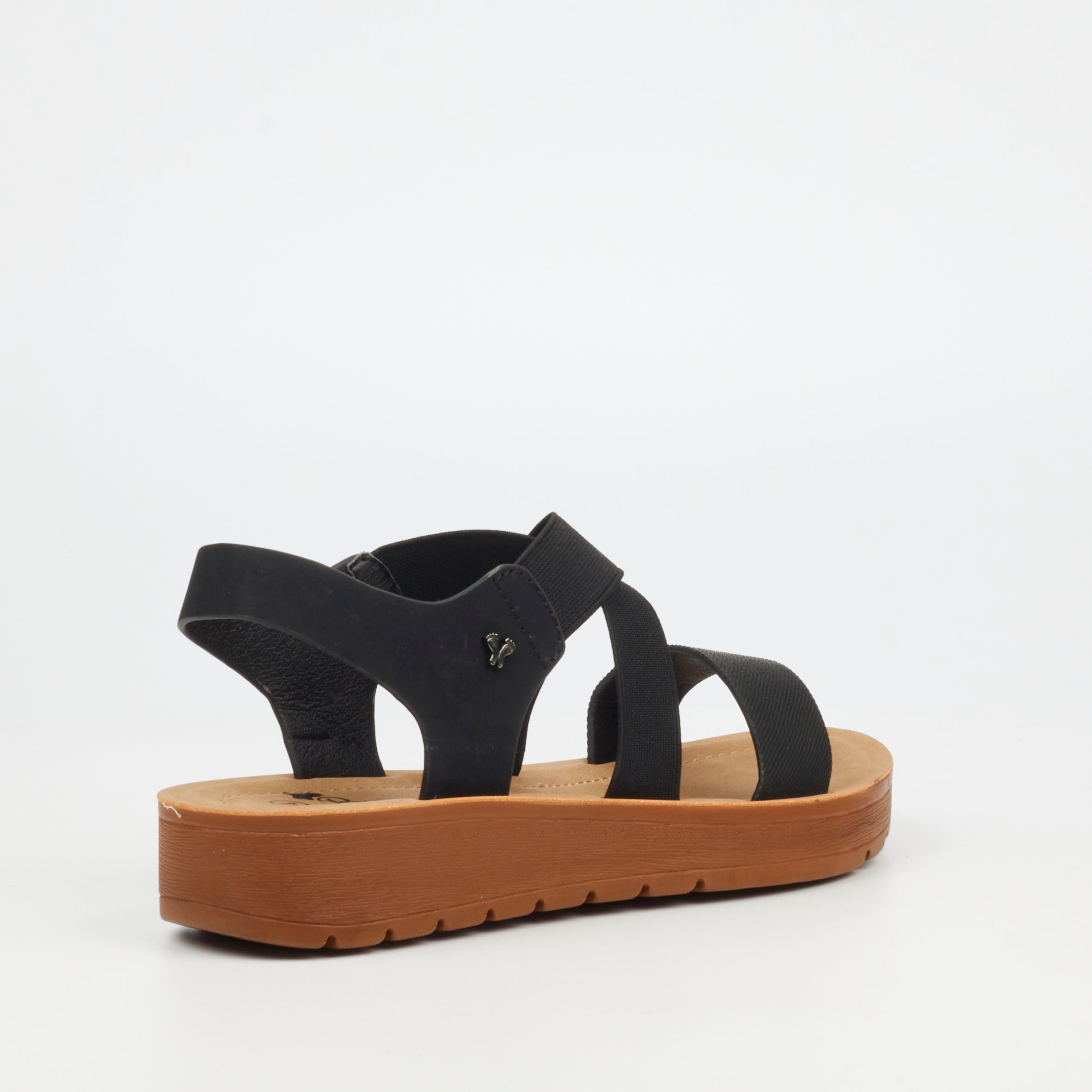 Butterfly Feet Ladies Xara 6 Black Sandals