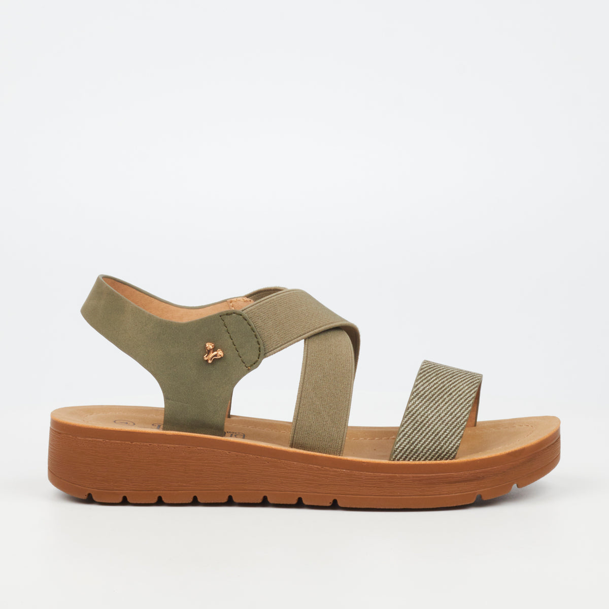 Butterfly Feet Ladies Xara 6 Olive Sandals