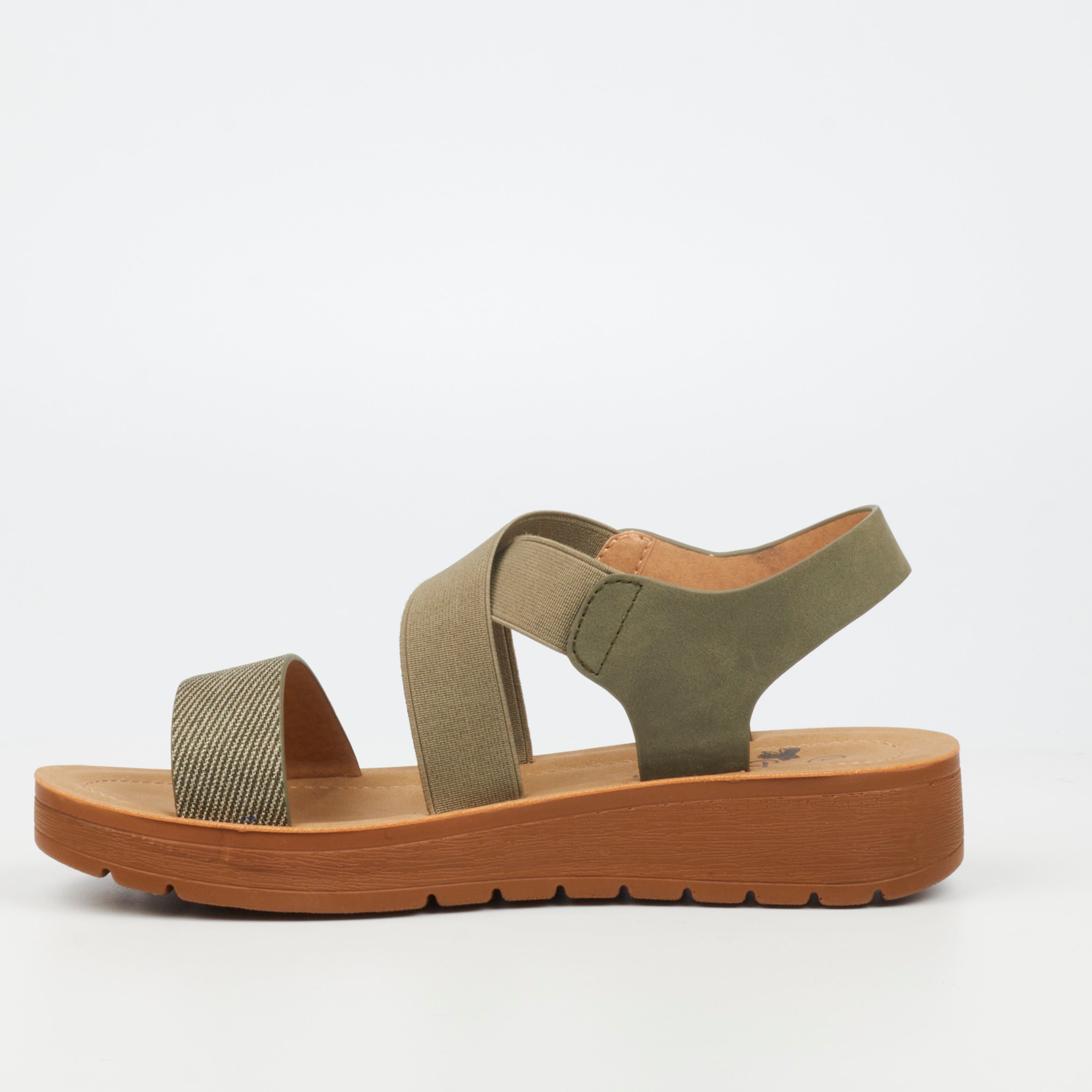 Butterfly Feet Ladies Xara 6 Olive Sandals