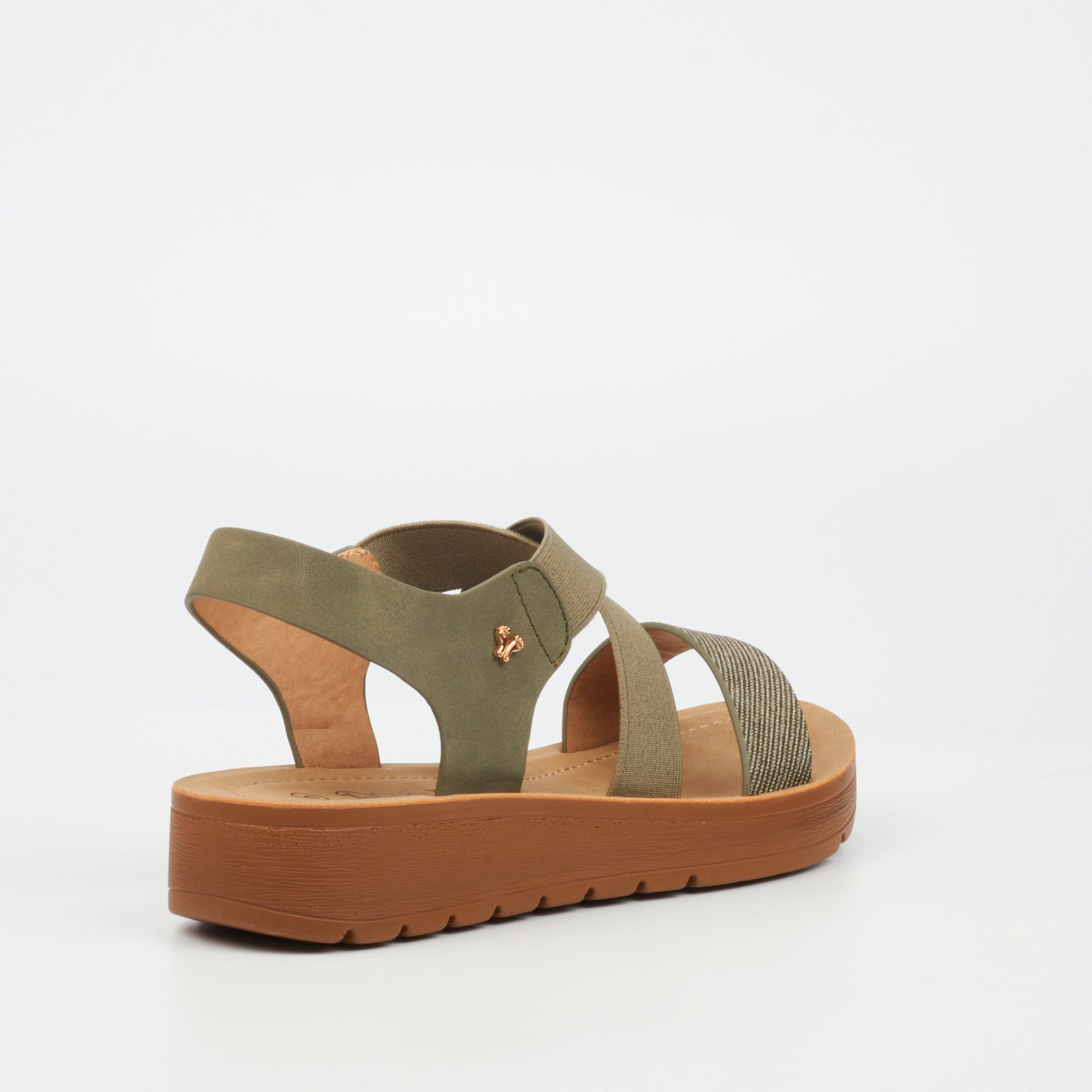 Butterfly Feet Ladies Xara 6 Olive Sandals