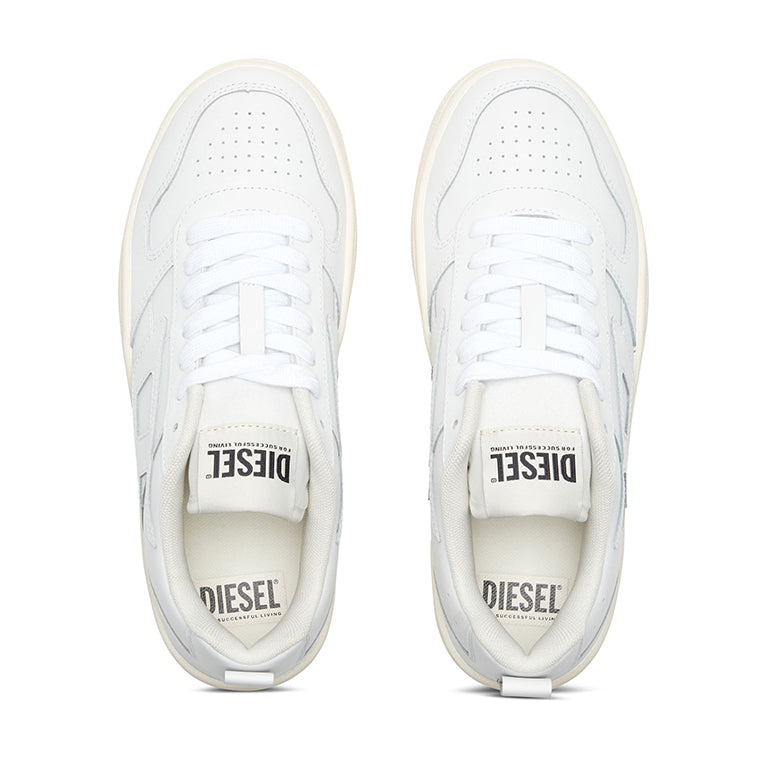 Diesel Mens S-Ukiyo V2 Low Sneakers In White