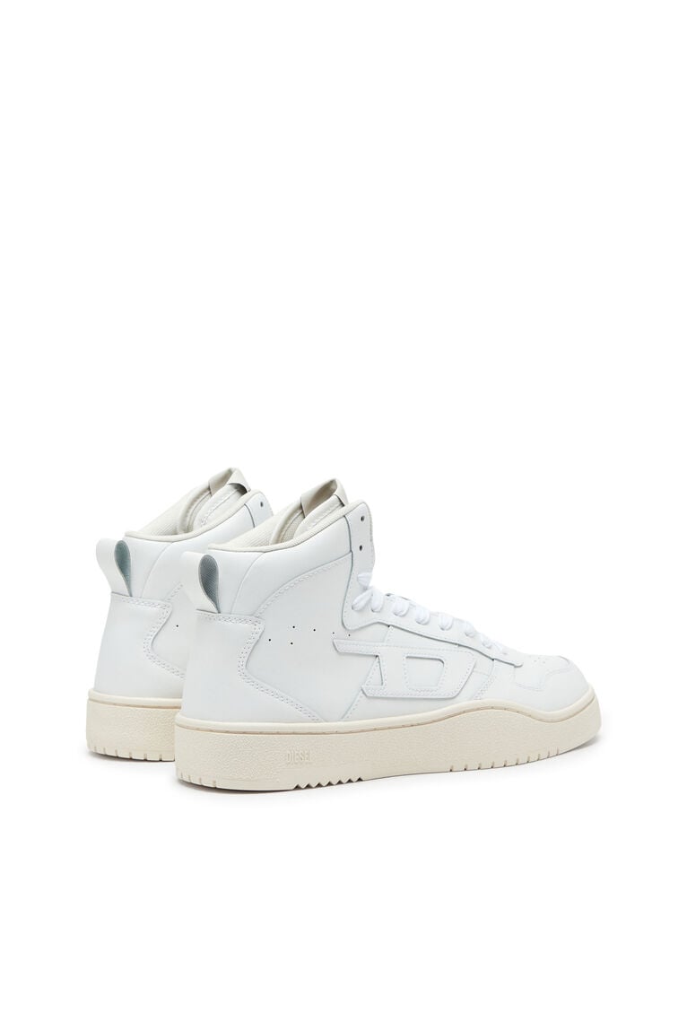 Diesel Y03364P5576 Mens S-Ukiyo V2 Mid Sneakers White