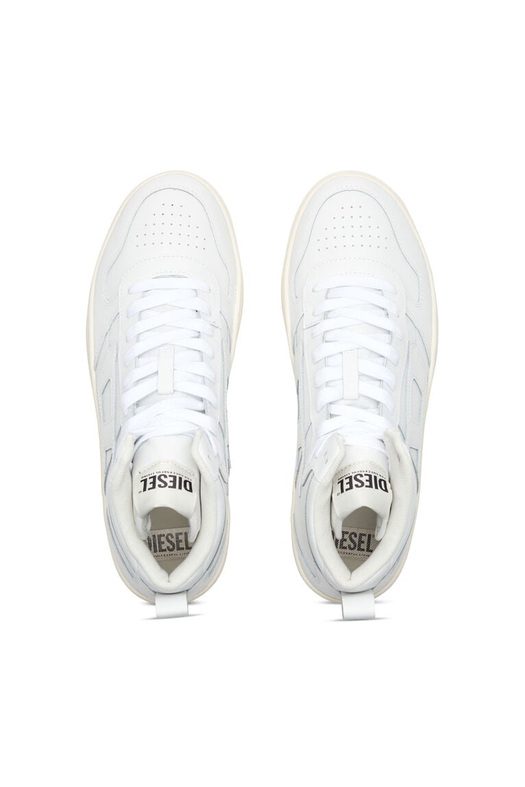 Diesel Y03364P5576 Mens S-Ukiyo V2 Mid Sneakers White