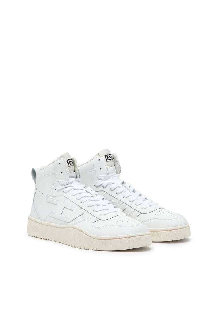 Diesel Y03364P5576 Mens S-Ukiyo V2 Mid Sneakers White