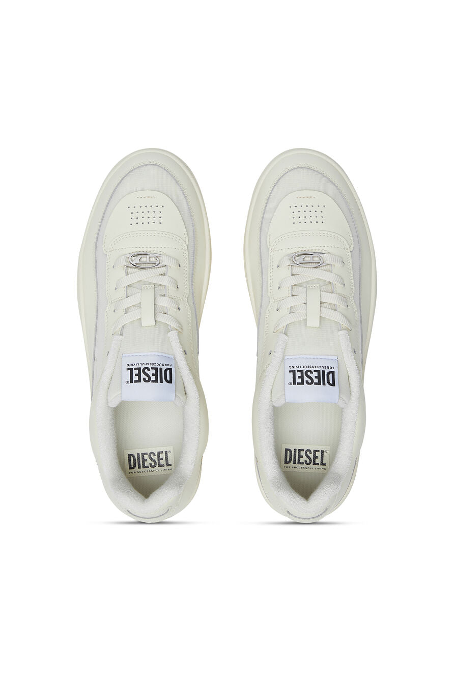 Diesel Mens M-Oval Skate Low Sneakers In Mayo