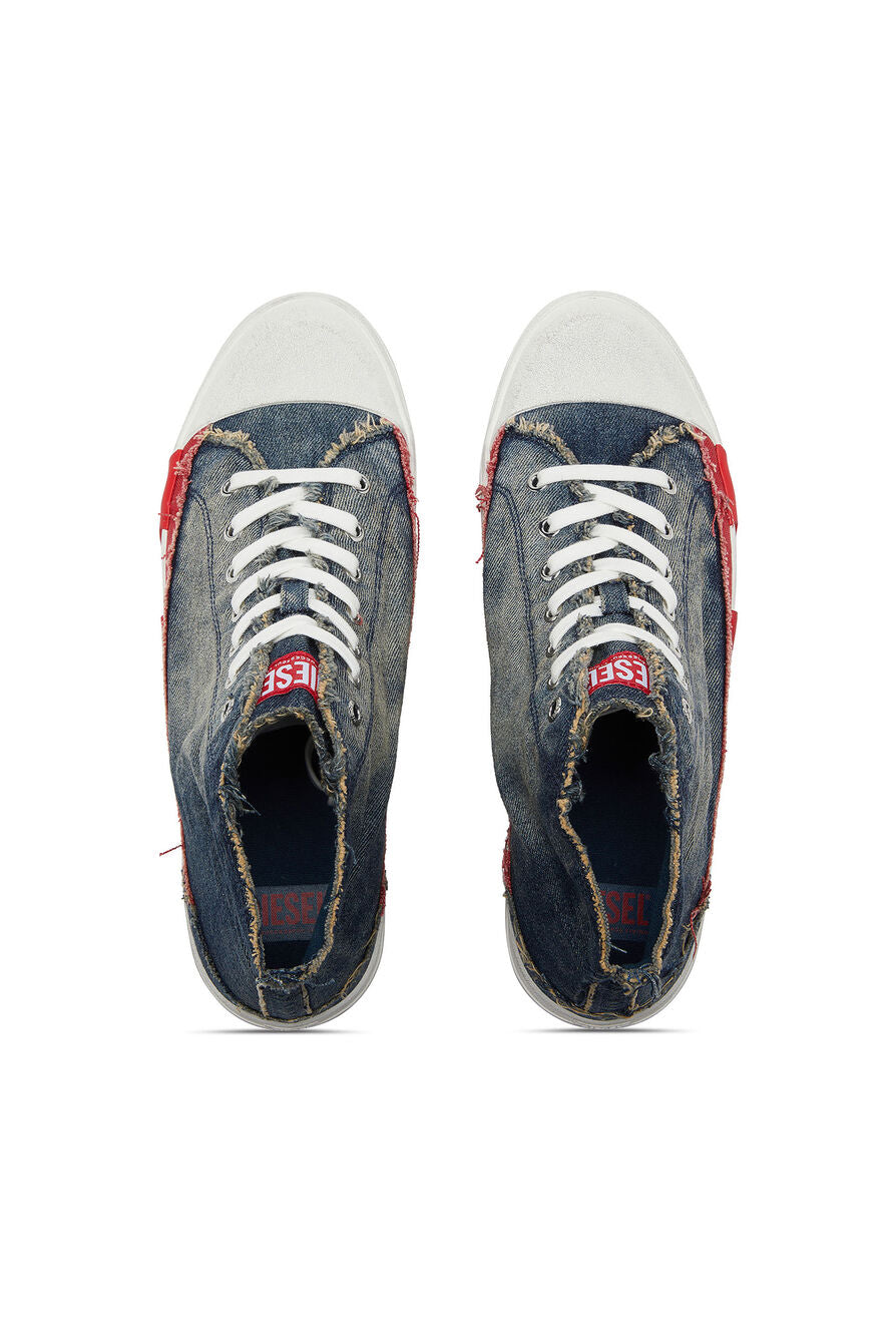 Diesel Mens D-Verse Mid Sneaker In Indigo