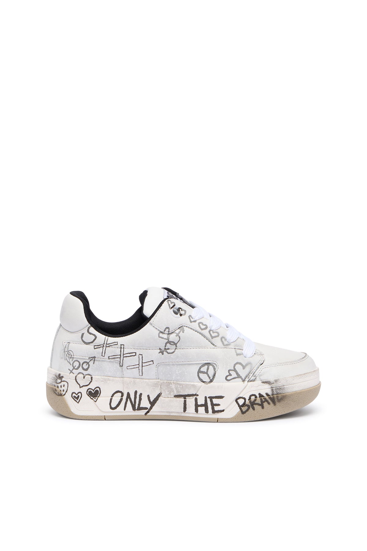 Diesel M D-Ollie Low Sneakers In White