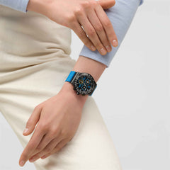 Swatch Blue Strap Moments Watch For Men
