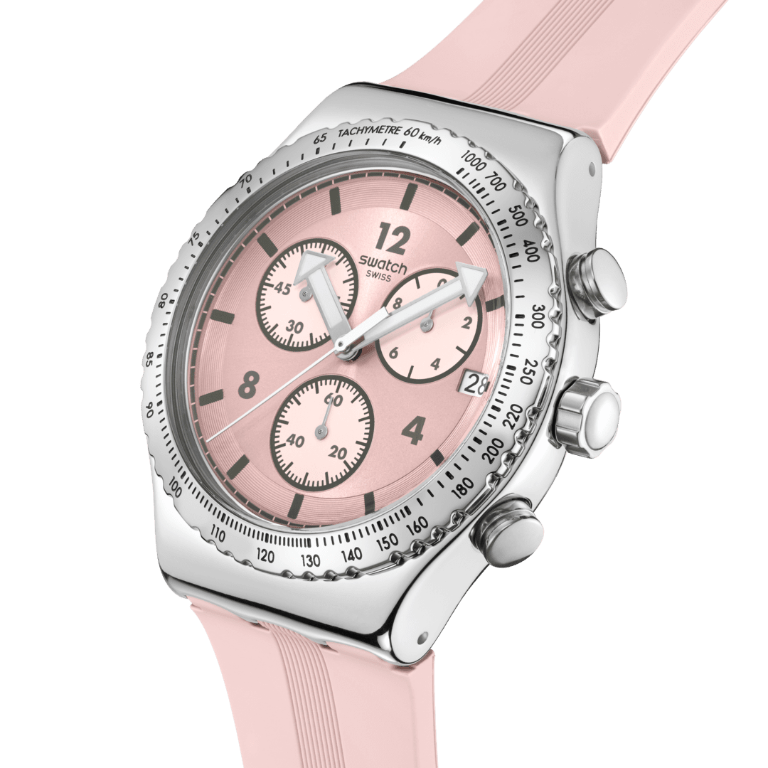 Swatch Poppingly Pink Watch For Women