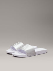 Calvin Klein Womens Cream Ftw Ny Pearl Slides