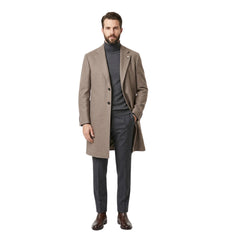 Owen Mens Casual Coat In Granite