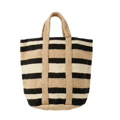 Izabel London Laundry Basket with Shirt In Black & Brown