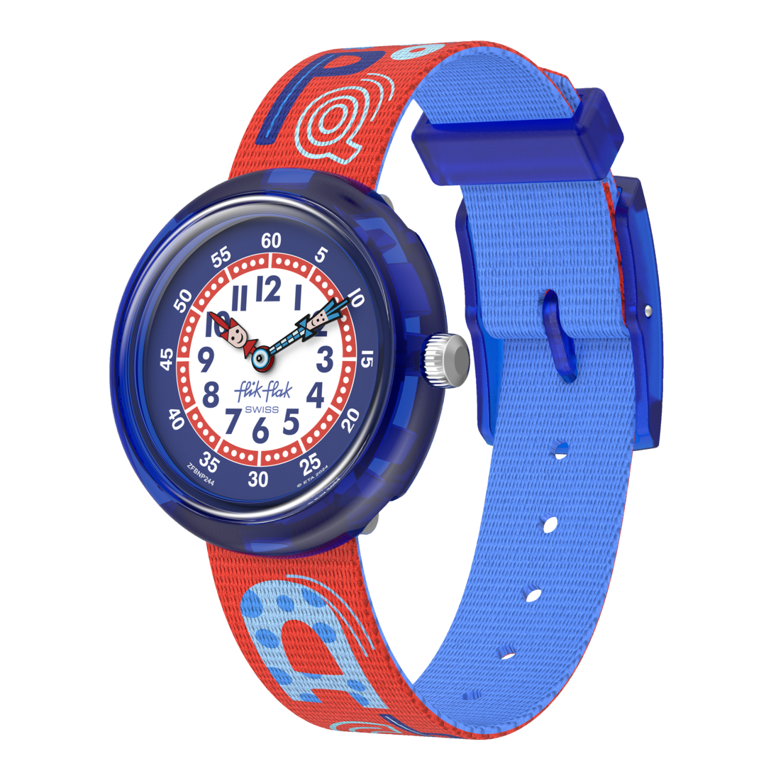 Flik Flak Know Your Abc Boys Watch In Red
