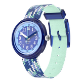 Flik Flak Blue Braid Kiddies Watch
