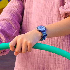 Flik Flak Blue Braid Kiddies Watch