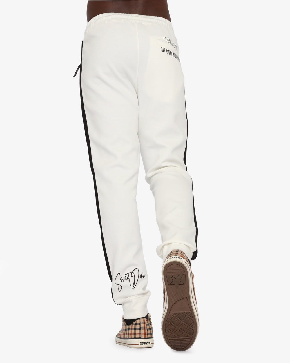 Soviet Mens Fashion Track Pants Coconut