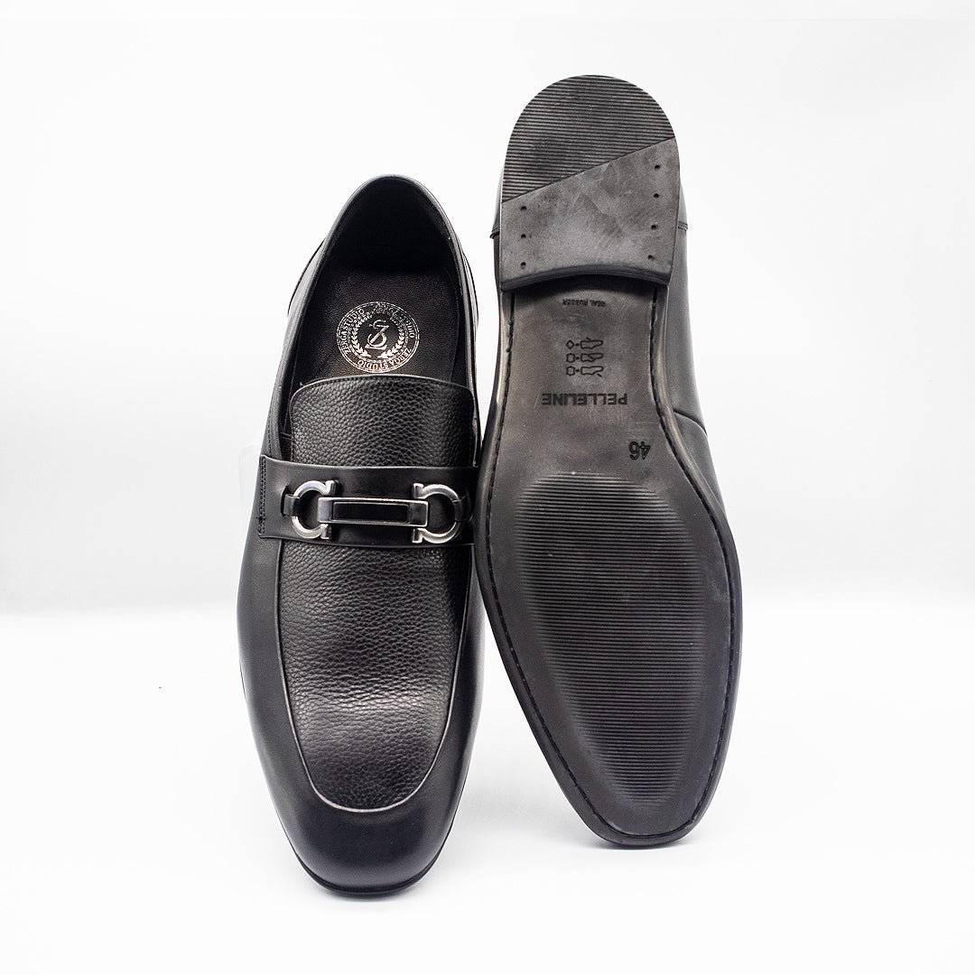 Zerga Barferr Leather Shoe Black