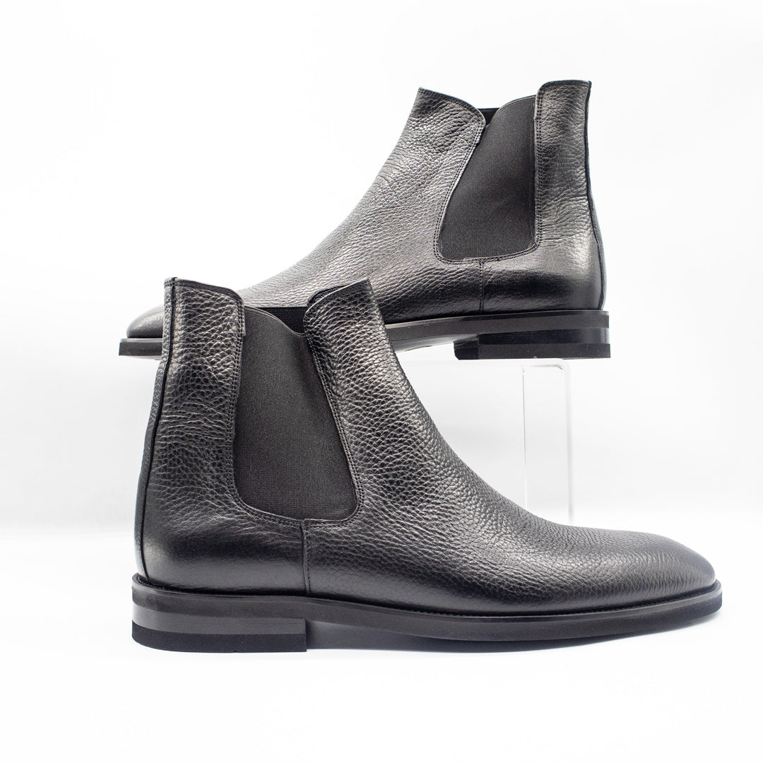 Zerga Delos-Boot Leather Shoe Black
