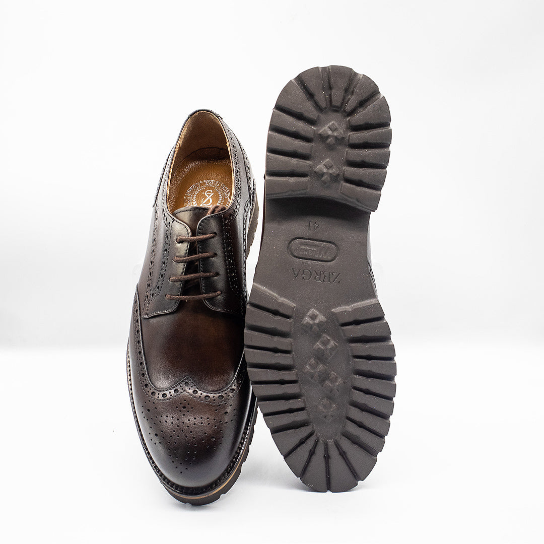 Zerga Goteborg Leather Shoe Brown