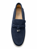 Zerga Womens Charm Moc Shoes In Ink Blue