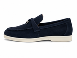 Zerga Womens Charm Moc Shoes In Ink Blue