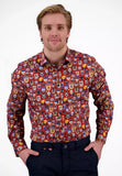A Fish Named Fred Mens Shirt Badges In Red
