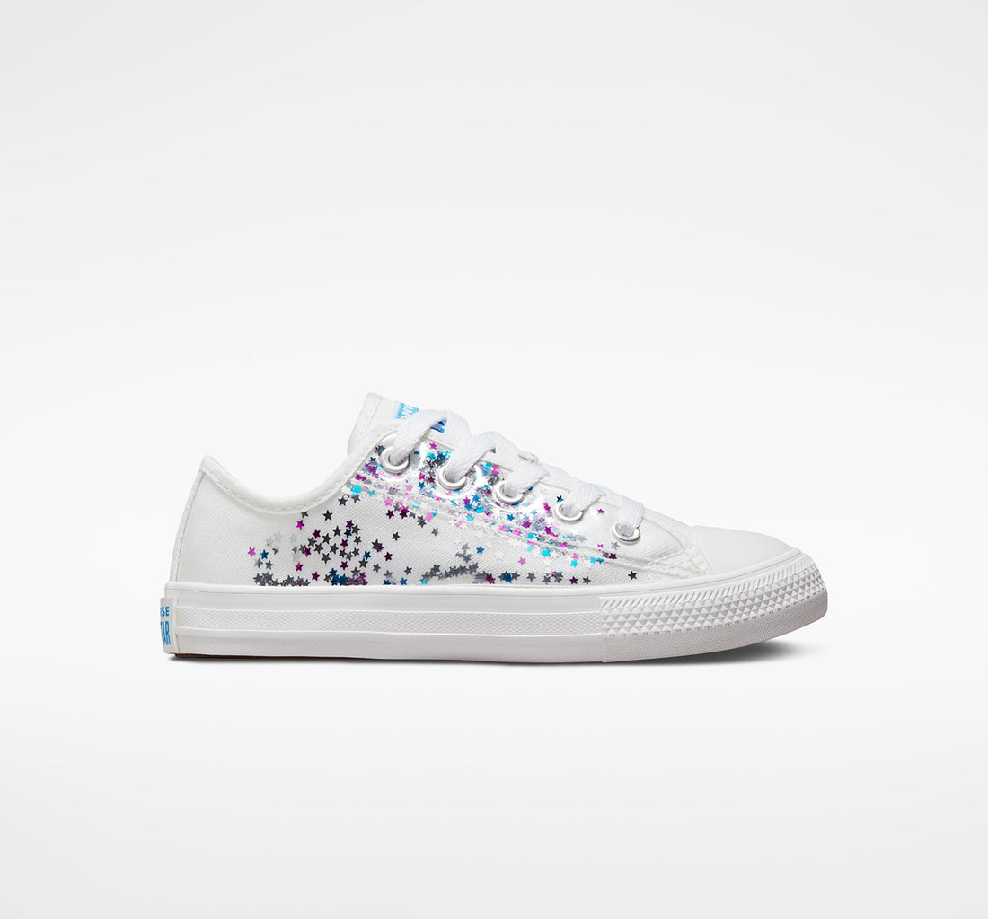 Converse Girls All Star Shoes In White Multi