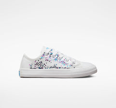 Converse Girls All Star Shoes In White Multi