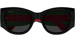 Gucci Womens Sunglasses In Black/Red And Green