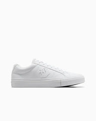 Converse Mens Casual Ox Faux Leather Shoes In White