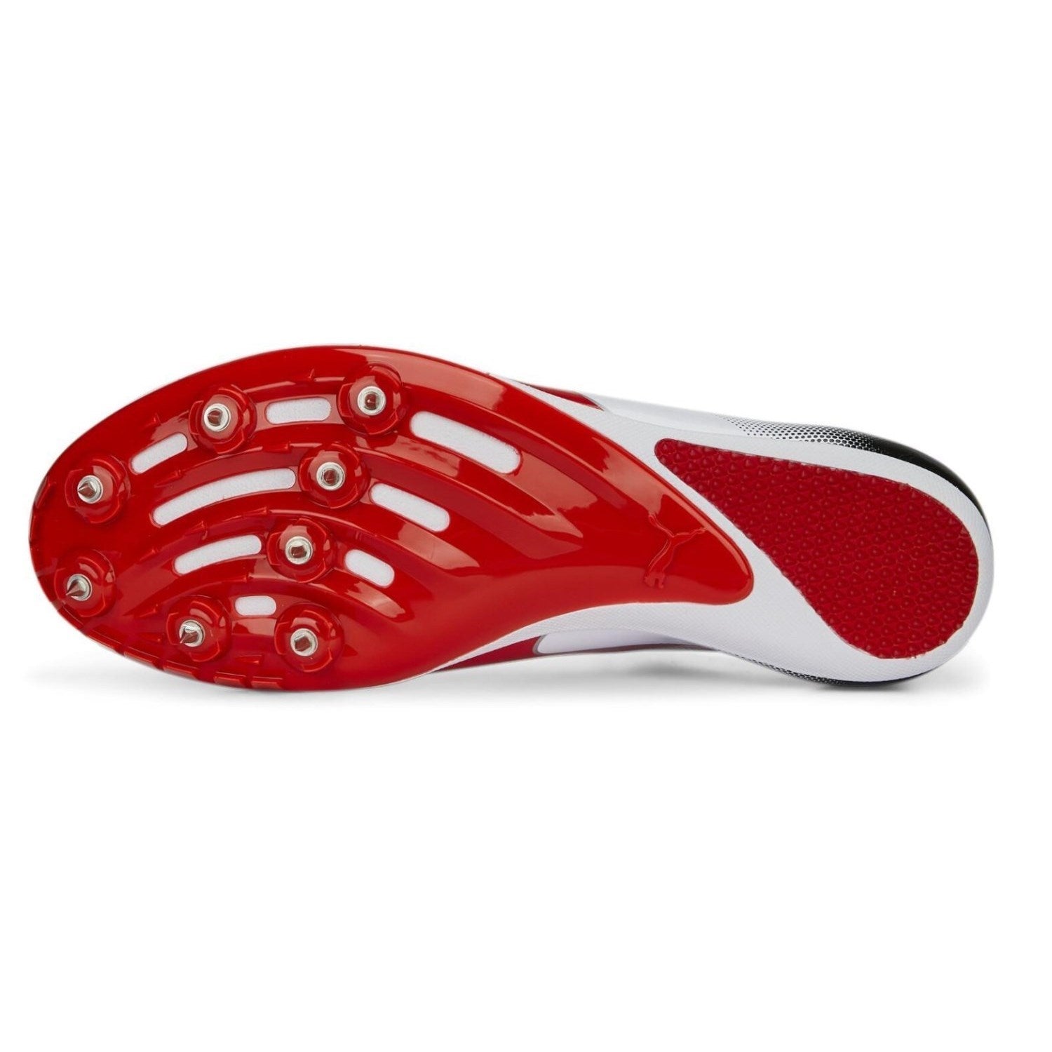 Puma Mens Evospeed Sprint 14 Running Shoes In White/Black/Red