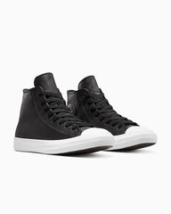 Converse All Star Unisex Seasonal Leather Chuck Taylor In Black