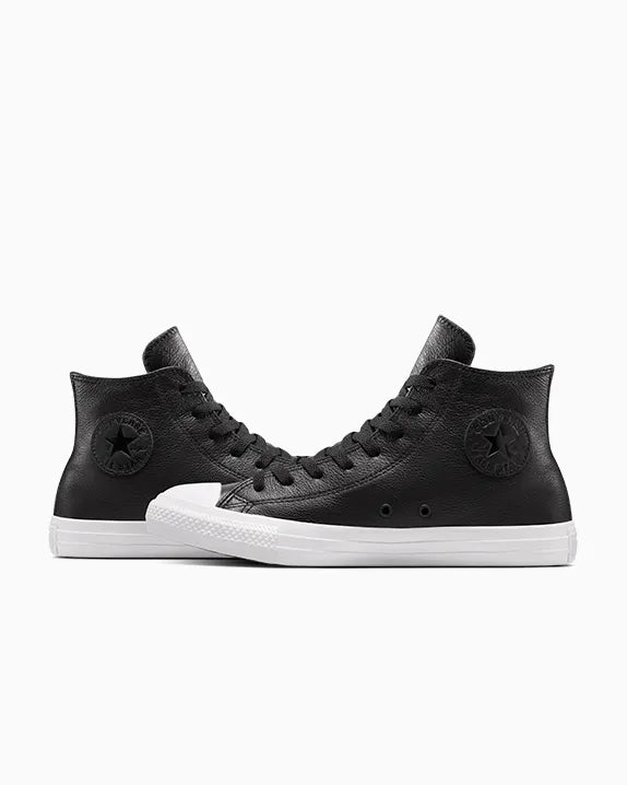 Converse All Star Unisex Seasonal Leather Chuck Taylor In Black